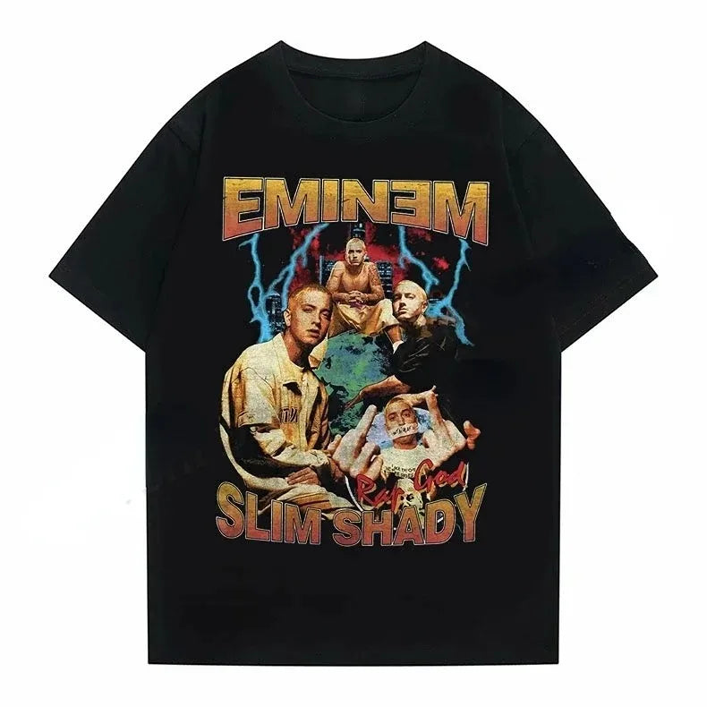 Eminem 2024 Streetwear Revolution Tee – Hip Hop Inspired Casual T-Shirt for Men, Women & Kids – Summer Edition - Premium tee from Lizard Vigilante - Just $23.88! Shop now at Lizard Vigilante