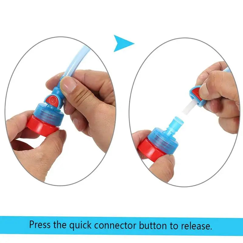 Hydration Drinking Tube 95cm Outdoor Cycling Camping Water Bottle Hose System With Self-Locking Silicone Nozzle