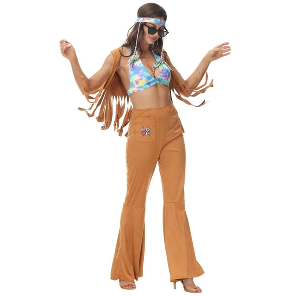 Women's Sexy Rock Disco Hippie Costumes: 70s 80s Party Outfits - Premium Cosplay Costumes from Lizard Vigilante - Just $28.88! Shop now at Lizard Vigilante