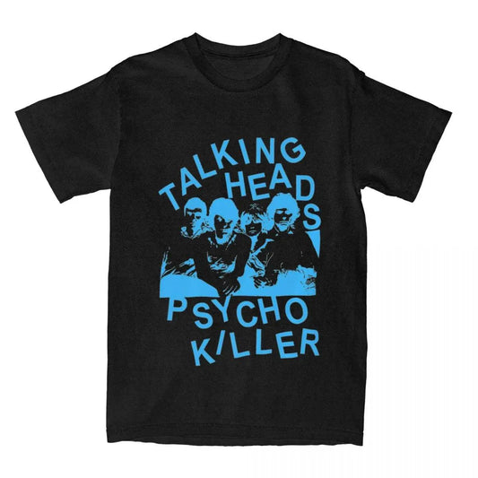 Talking Heads Psycho Killer Men Women's Rock Shirts Stuff Fashion Cotton Punk Music Band T Shirt Tee Clothes All Seasons - Lizard Vigilante