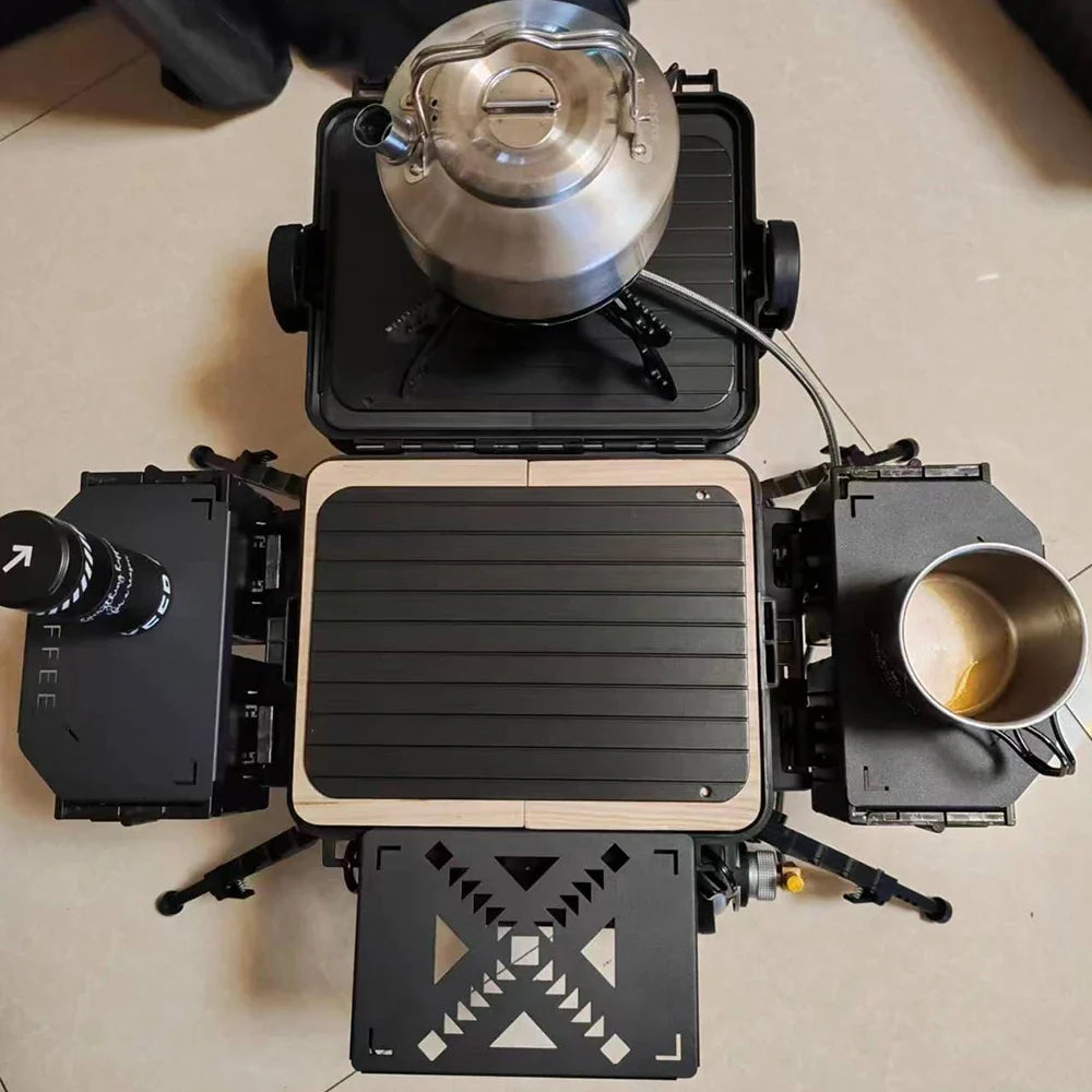 Aluminum Alloy Folding Table Top for Stanley Lunch Box 9.4L - Versatile Outdoor Camping Gear!