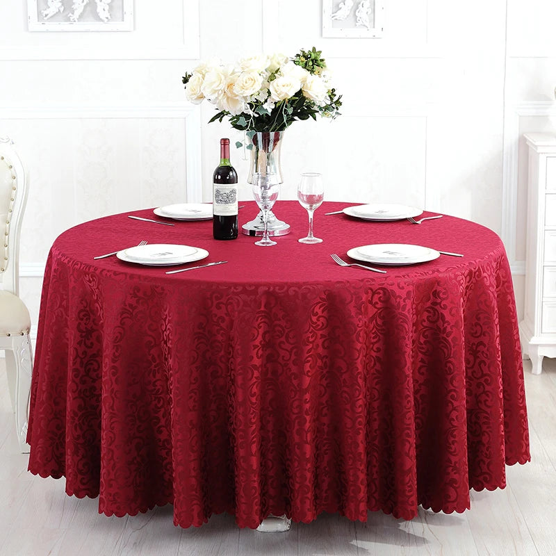 Polyester Jacquard Tablecloth for Hotel, Wedding, Banquet, and Party Decoration - Premium tablecloth from Lizard Vigilante - Just $32.88! Shop now at Lizard Vigilante