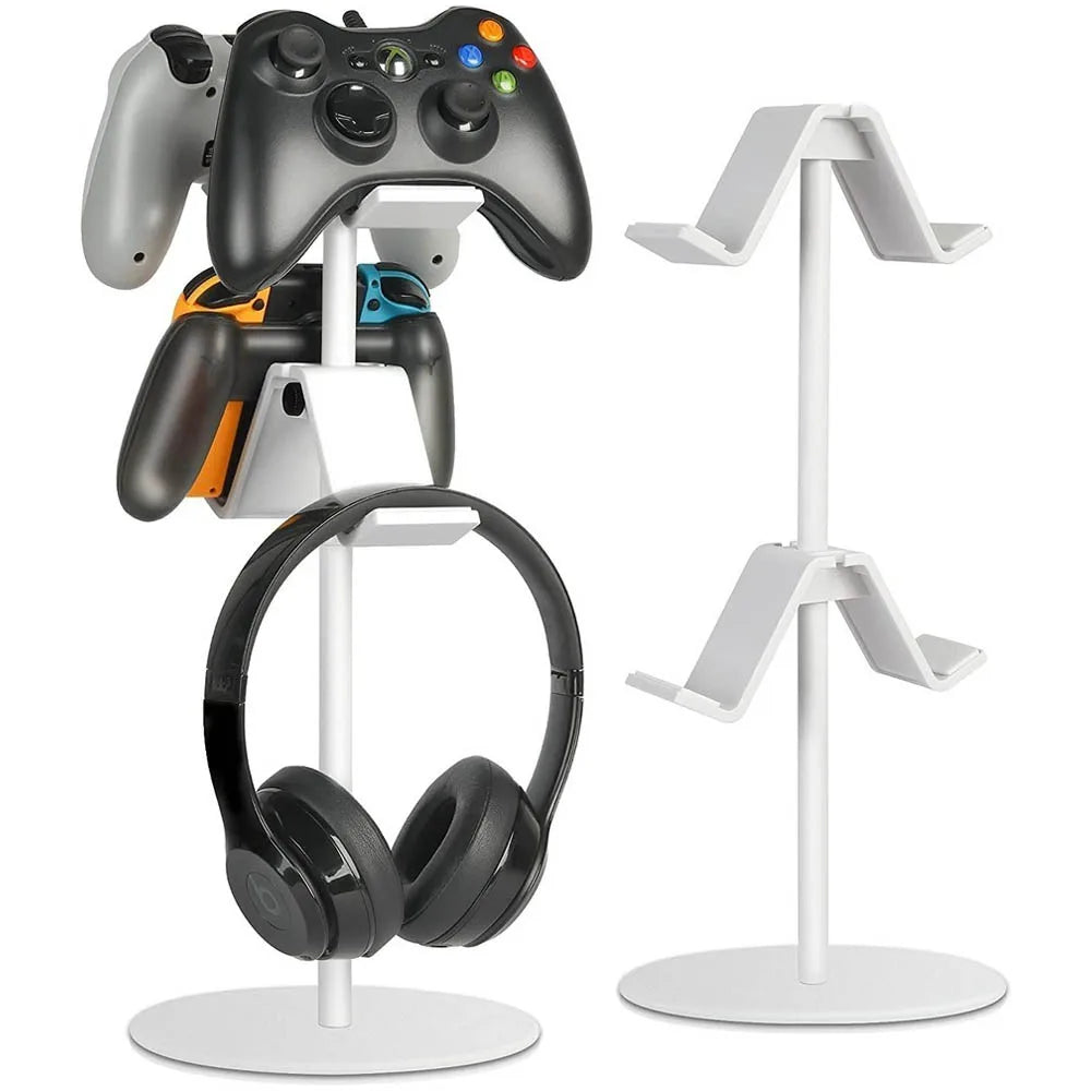 2-Layer Game Room Accessories Storage Rack – Controller Joystick Stand & Earphone Holder for PS5/PS4/Xbox One - Premium  from Lizard Vigilante - Just $72.88! Shop now at Lizard Vigilante