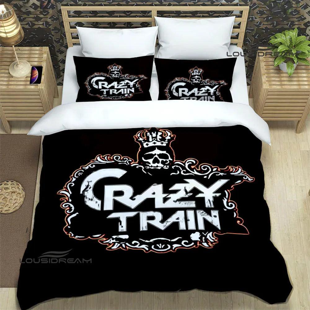 Dive into Ozzy's Dreamworld: A Retro Bedding Symphony for Headbanging Sleep - Premium bedding from Lizard Vigilante - Just $57.99! Shop now at Lizard Vigilante