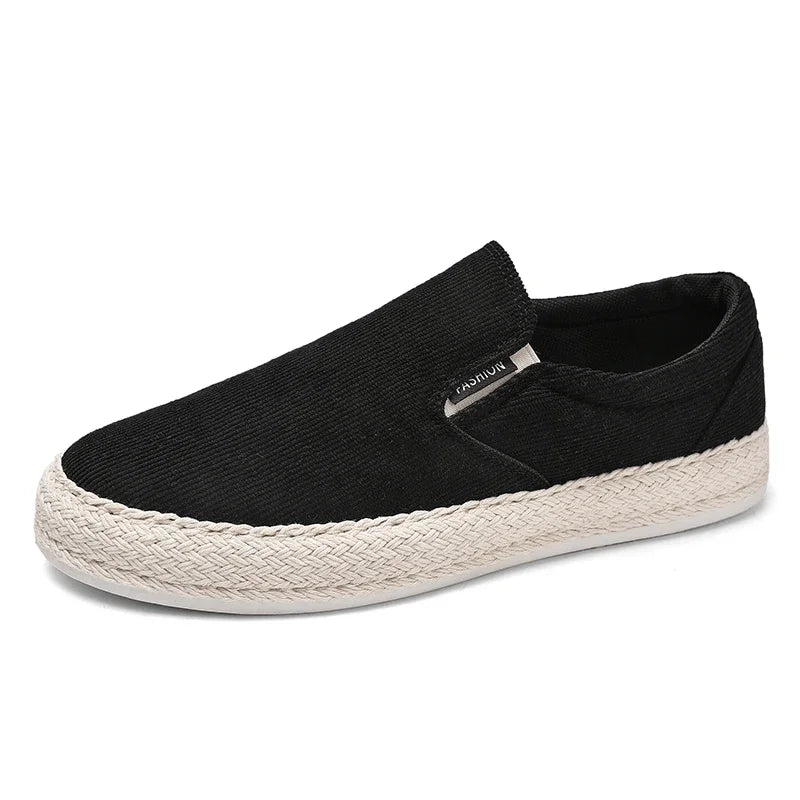 Effortless Cool: Canvas Loafers That Whisper 'Confidence - Premium Shoes from Lizard Vigilante - Just $43.88! Shop now at Lizard Vigilante