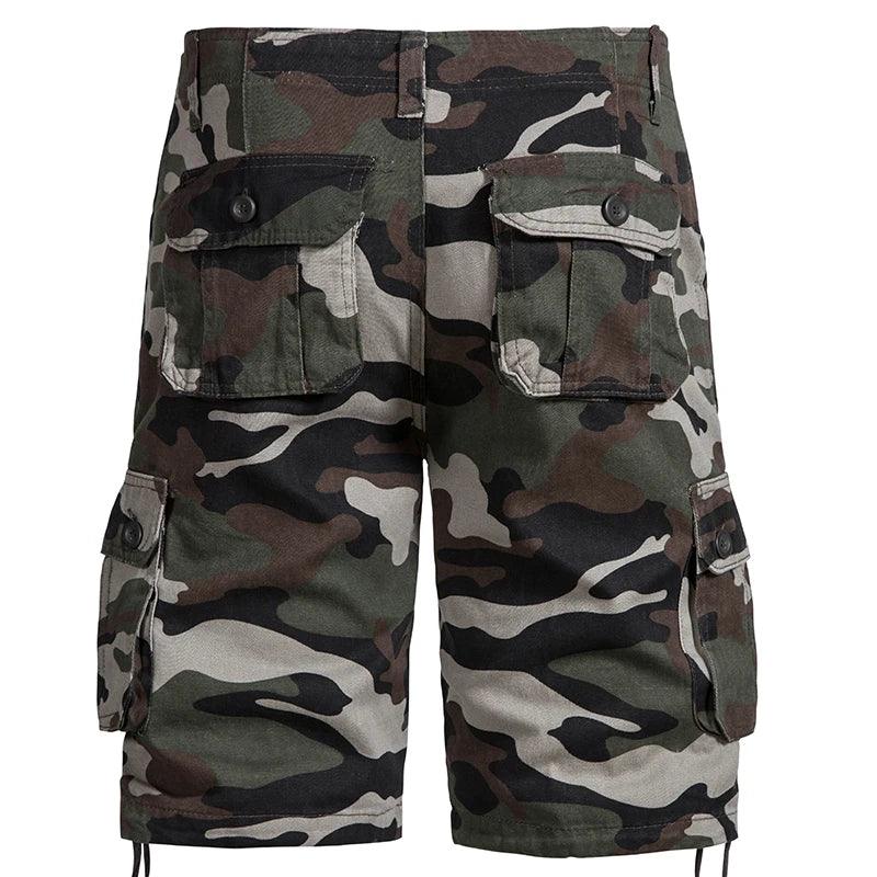 Men's Best Camo Shorts Summer Casual Half Pants Camouflage Outdoor Sports Short Pants Side Pocket Cotton Breathable Shorts - Lizard Vigilante