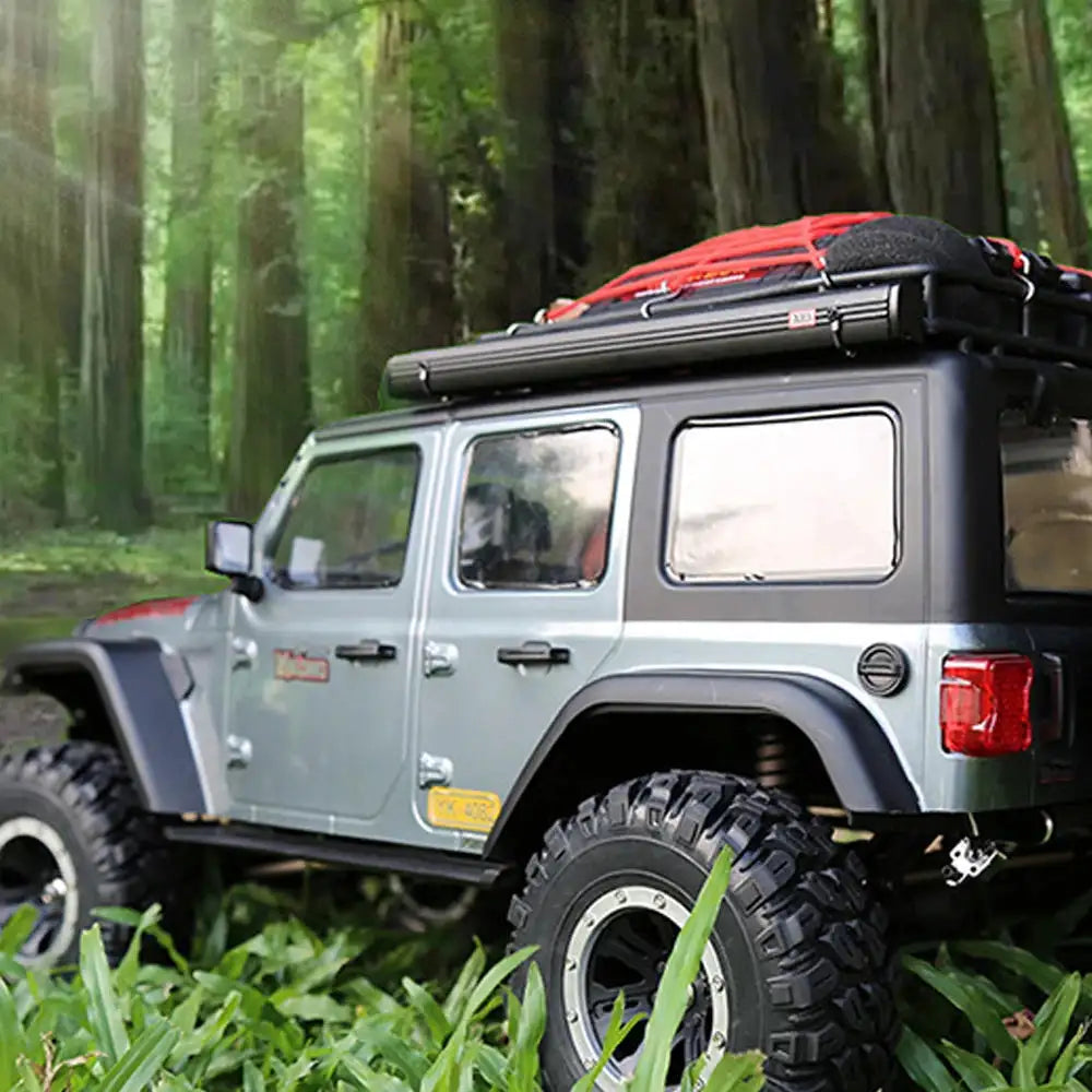 Toy Car Side Awning Rooftop Tent Luggage Roof Rack Net For 1/10 1/8 RC Crawler Car Traxxas TRX4 SCX10 TAMIYA ARRMA D90