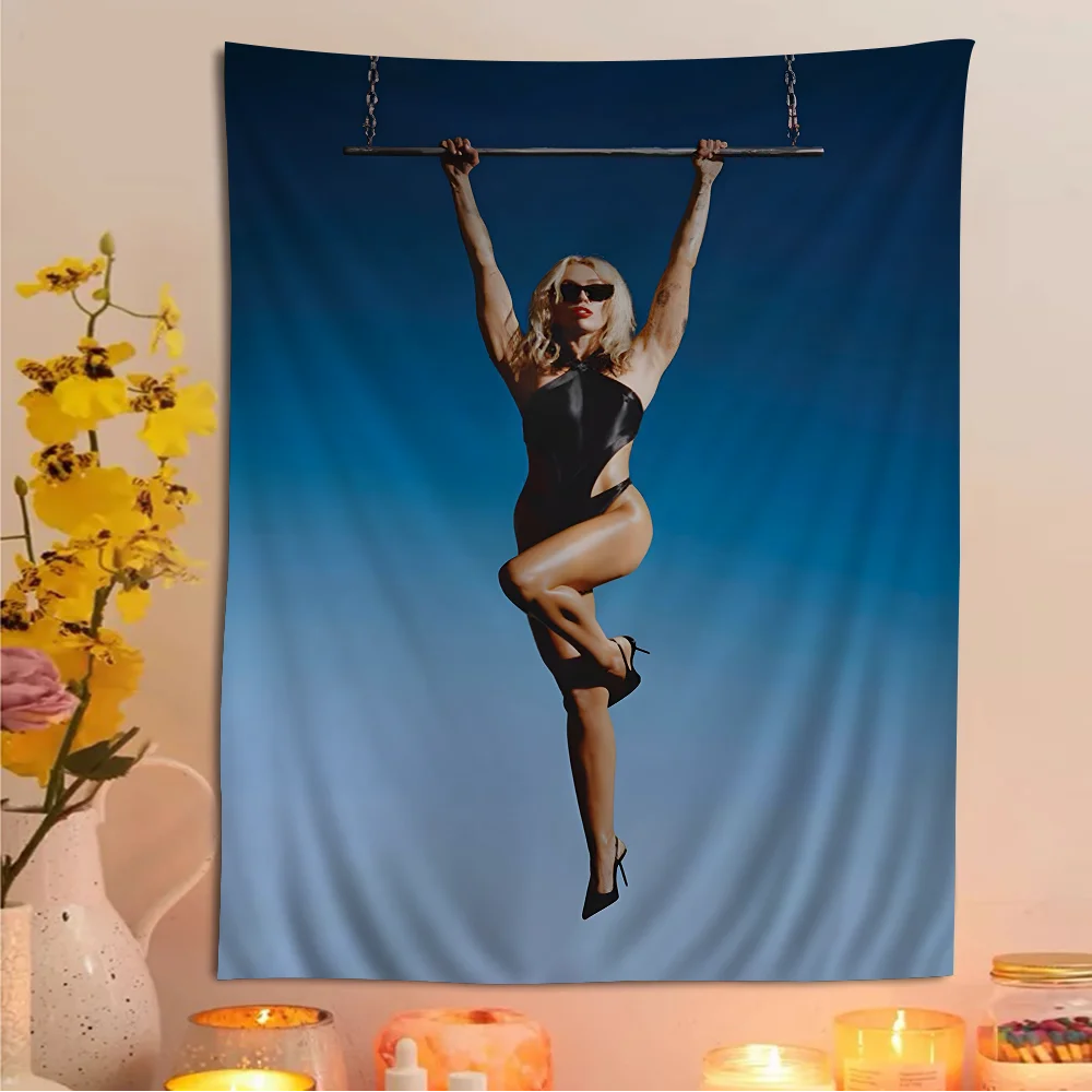 “Plastic Hearts & Power Chords” Miley Cyrus Album Wall Tapestry – Heavy Cotton Print for Rockcore Bedrooms, Hippie Hangouts & Hollywood Havoc - Premium poster from dsers - Just $34.99! Shop now at Lizard Vigilante