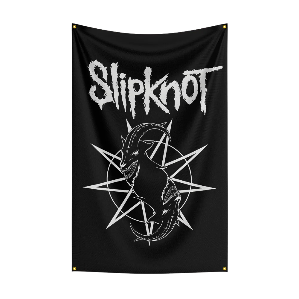 Slipknot Rock Band Flag – 3x5 FT Polyester Indoor & Outdoor Banner for Home, Garage, Room, or Wall Decor - Premium  from Lizard Vigilante - Just $17.99! Shop now at Lizard Vigilante