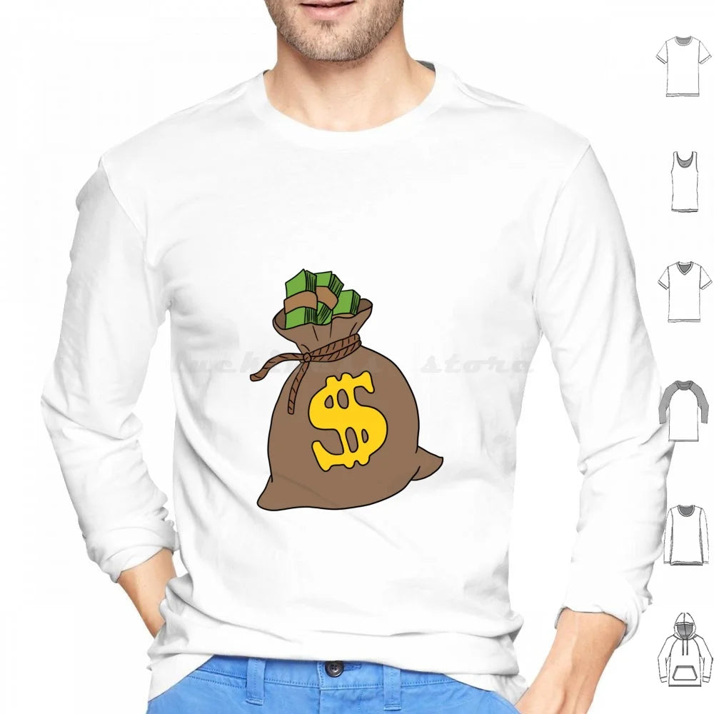 Cash Flow Money Bag Hoodie – Hustle Hard, Stack High! | Rich Mula Dollar Graphic Sweatshirt | Pay Me Payday Streetwear - Premium hoodies from Lizard Vigilante - Just $33.99! Shop now at Lizard Vigilante