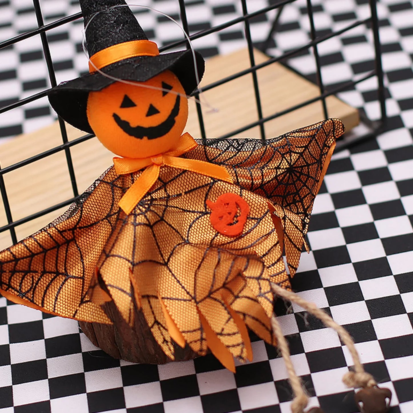 Halloween Hanging Decor Tree Ornaments Pumpkin Ghost Witch Pendant for Home Indoor Outdoor Party