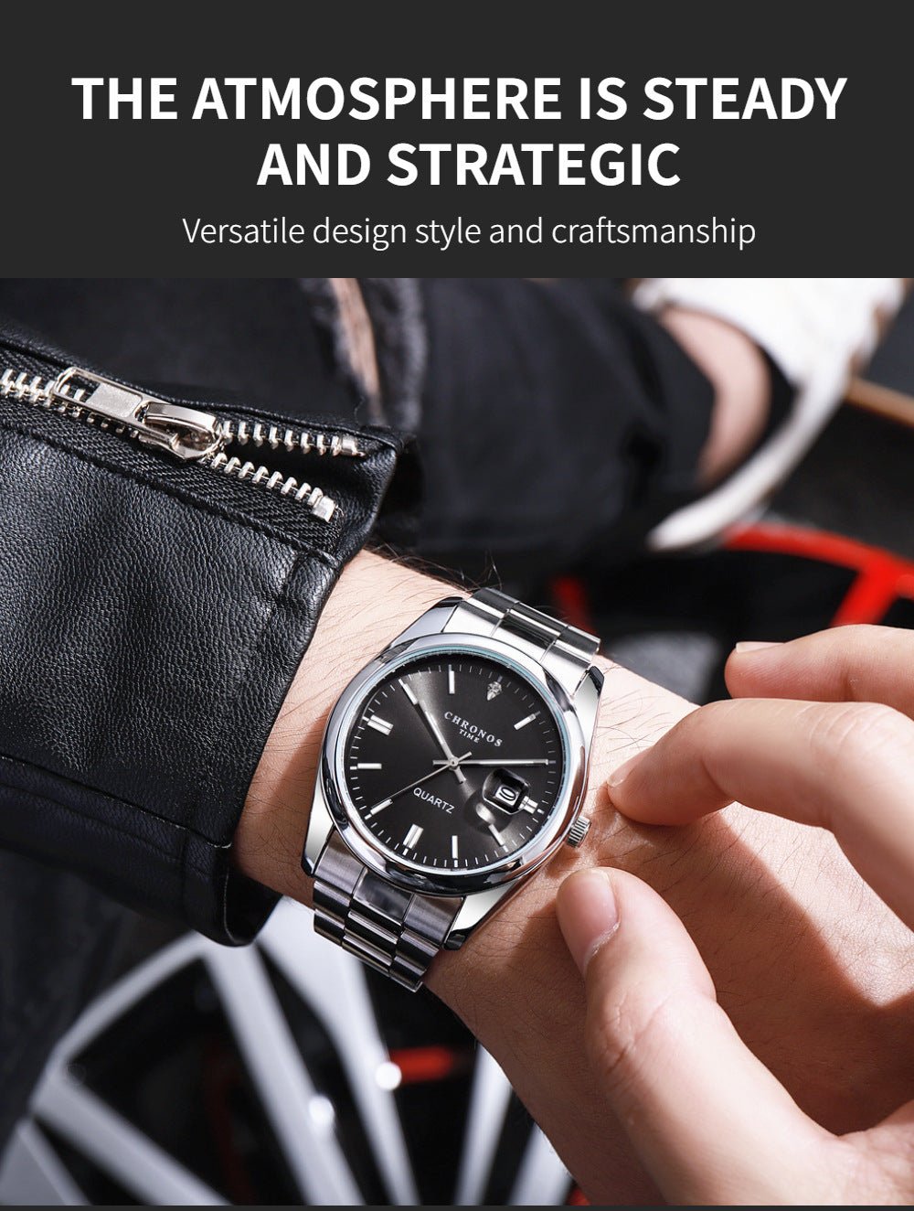 Men's Luxury Quartz Stainless Steel Watch