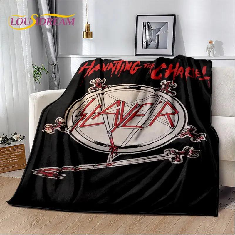 Slayer Heavy Metal Band Soft Plush Blanket,Flannel Blanket Throw Blanket for Living Room Bedroom Bed Sofa Picnic Cover Warm Kids - Lizard Vigilante