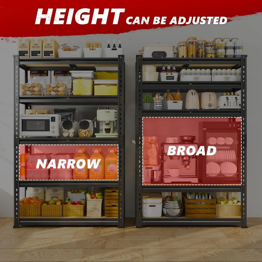 Heavy-Duty 5-Tier Garage Shelving Unit | 2020 lbs Capacity - Premium shelving from Lizard Vigilante - Just $148.99! Shop now at Lizard Vigilante