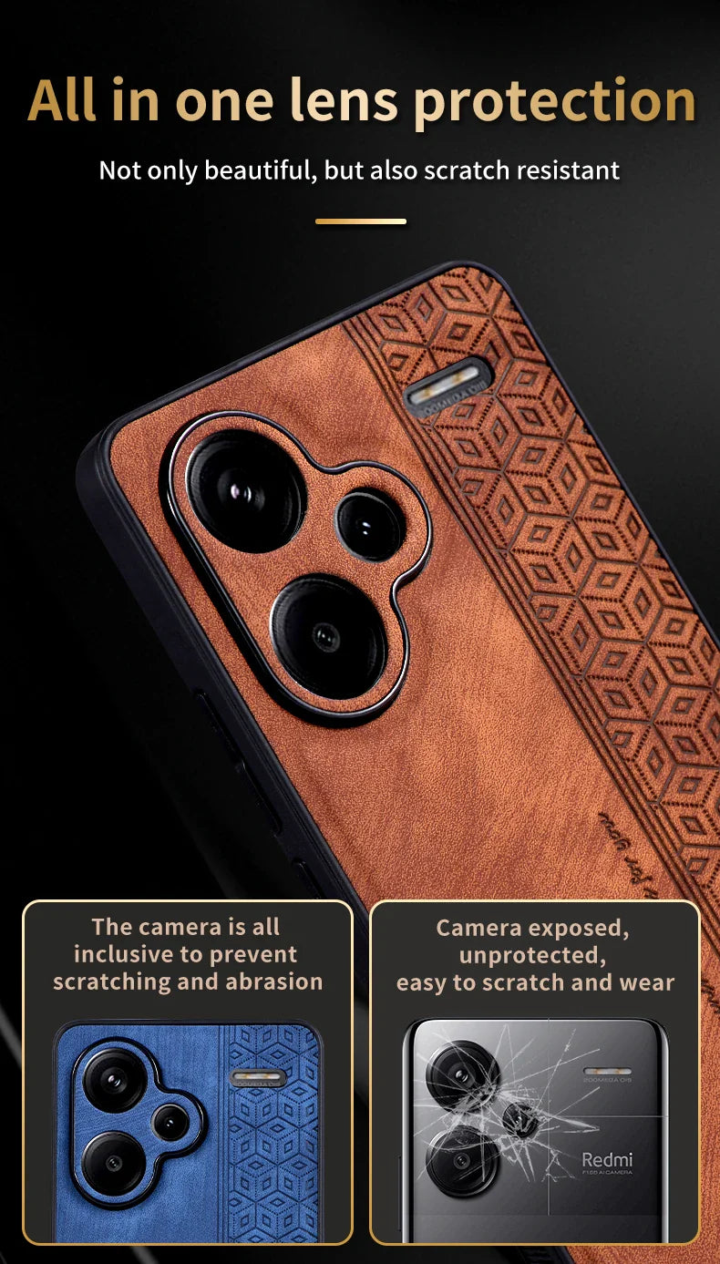 For Xiaomi Redmi Note 13 Pro Plus Чехол для back cover Skin Feel Shockproof Leather Case Soft Funda For Redmi Note 13 Pro Plus