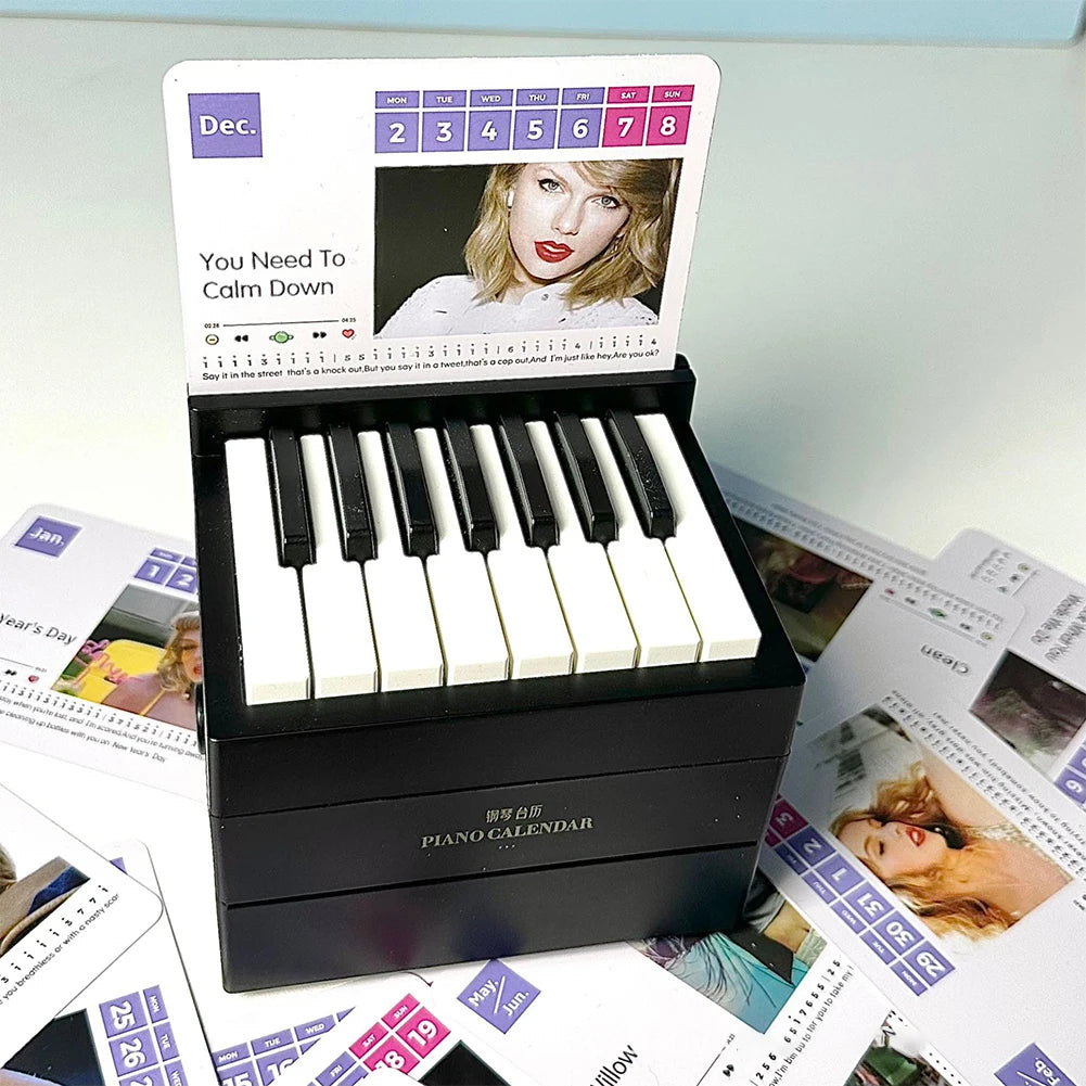 Harmony Haven: Playable Taylor Piano Desk Calendar 2024 - Premium calendar from Lizard Vigilante - Just $63.88! Shop now at Lizard Vigilante