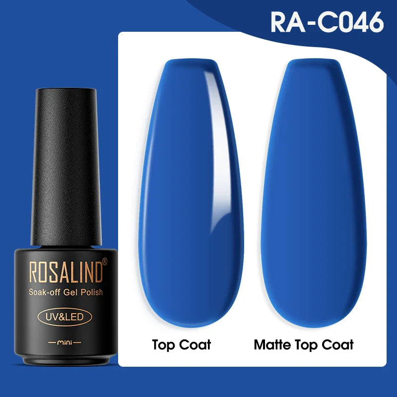 ROSALIND Gel Nail Polish Lamp All For Nails Art Manicure With Matt Base Top Coat Semi Permanant Gellak Nail Gel Polish Varnishes