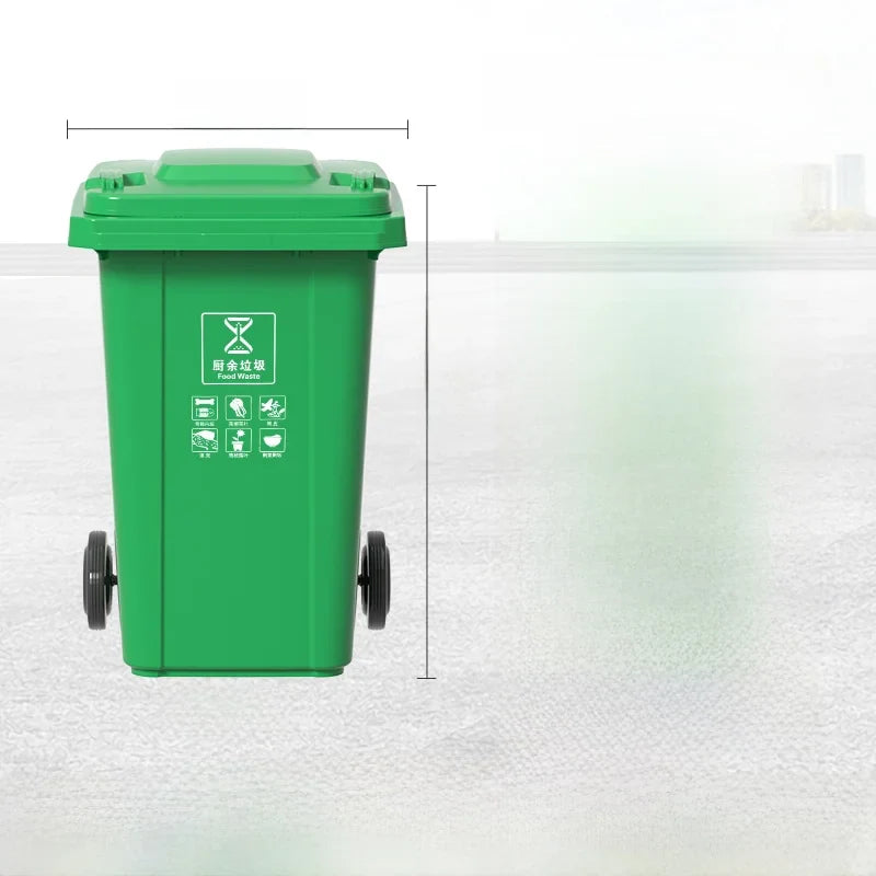 Large Capaci Outdoor Kitchen Waste Bin 240L with Wheels for ering Commercial Use Big Size Tra Can Recycling Bin