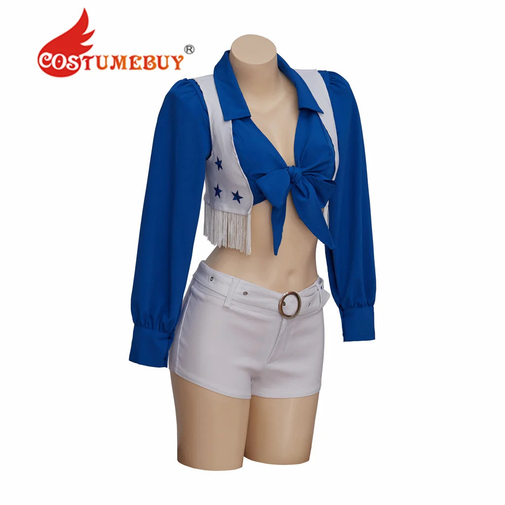 Women's Blue Star Cheerleader Costume For Role-Playing Cowgirls Plus Sizes - Premium Cosplay Costumes from Lizard Vigilante - Just $52.88! Shop now at Lizard Vigilante