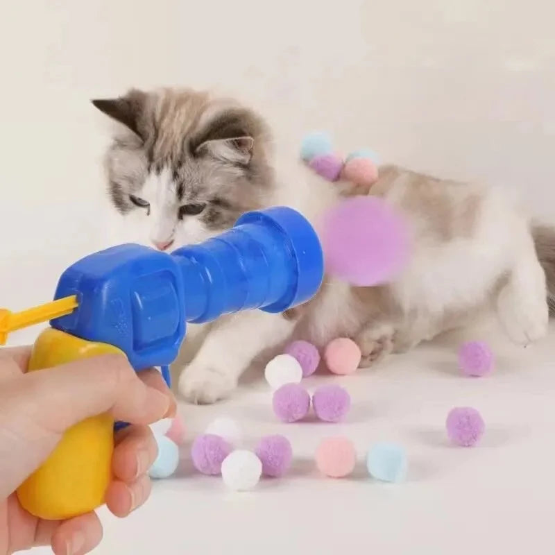 Interactive Cat Toy Gun: Engaging Laser Chase & Feathery Fun for Energetic Cats | Stimulates Play & Exercise - Premium cat toy from Lizard Vigilante - Just $19.88! Shop now at Lizard Vigilante