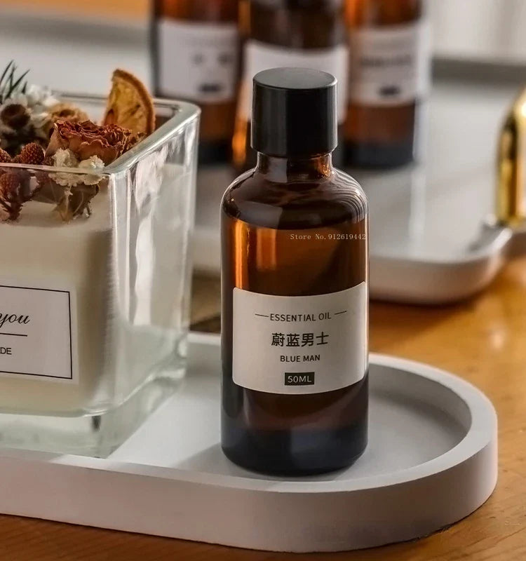 50ml Homemade Natural Plant Aromatherapy Essential Oil Candle Material DIY Oil Soluble Gypsum Wax Sheet Raw Material Fragrance