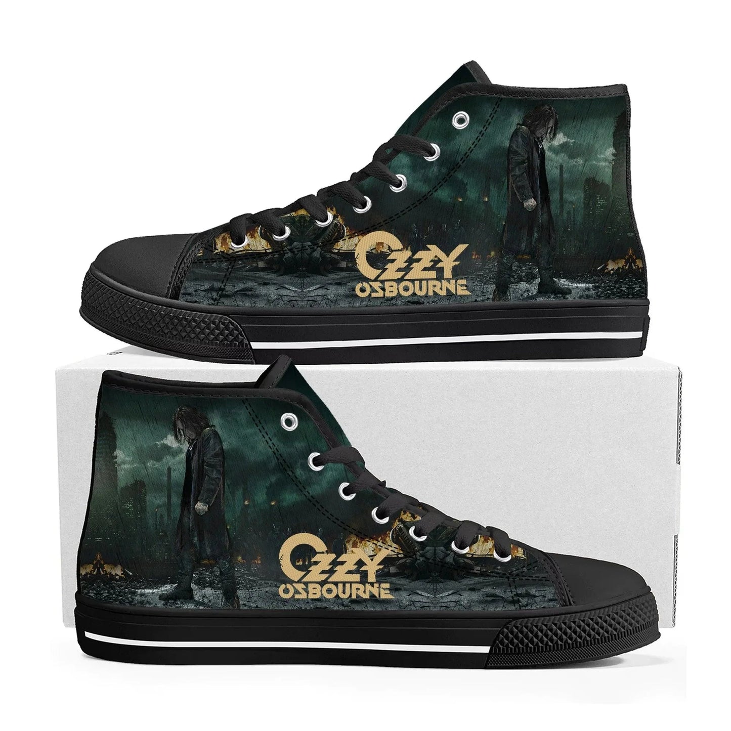 Ozzy Osbourne Canvas Sneakers - Premium shoes from Lizard Vigilante - Just $39.99! Shop now at Lizard Vigilante