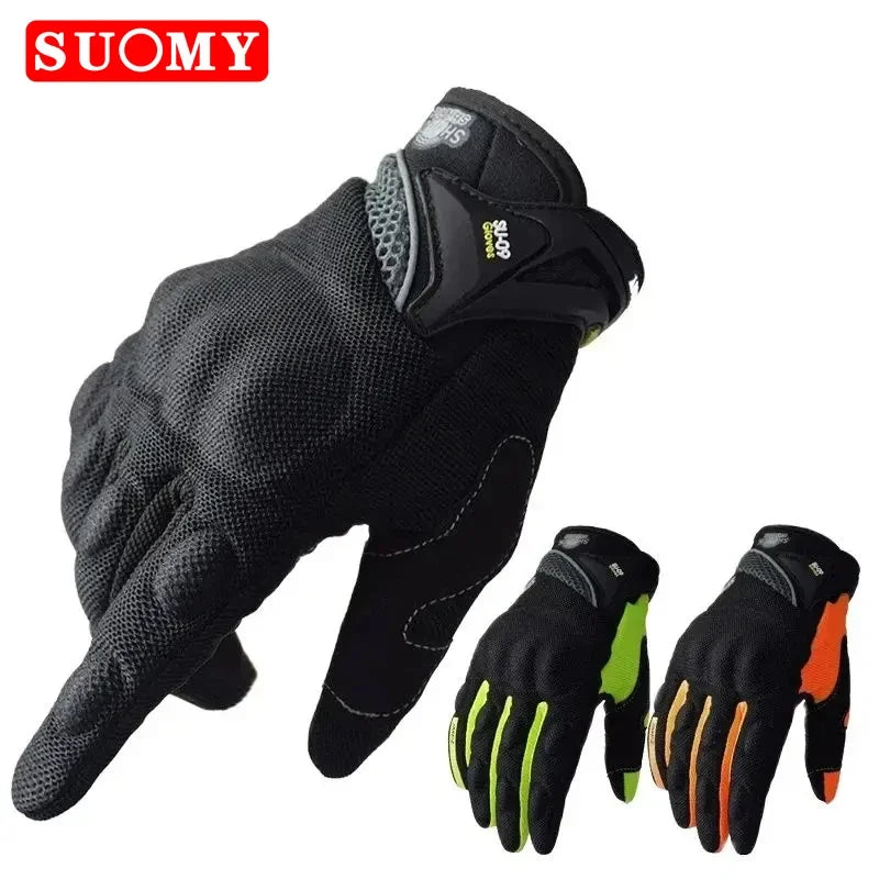 Summer Full Finger Motorcycle Racing Gloves | Breathable Touch Screen Motorbike Gloves - Premium gloves from Lizard Vigilante - Just $23.88! Shop now at Lizard Vigilante