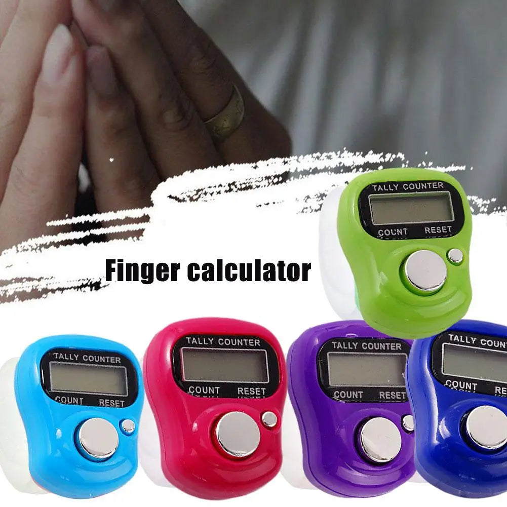 Portable Electronic Digital Counter Finger Calculator Small Equipment Held Hand Tally Counter Finger Fitness Pedometer U3K8 - Premium finger calculator from Lizard Vigilante - Just $14.99! Shop now at Lizard Vigilante