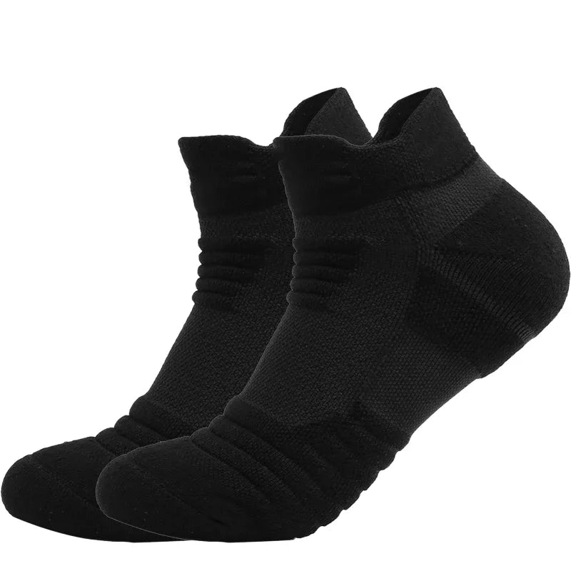 2 Pairs Anti-Slip Football & Basketball Socks - Breathable, Deodorizing Cotton Crew Socks for Men & Women - Premium Socks from Lizard Vigilante - Just $12.88! Shop now at Lizard Vigilante