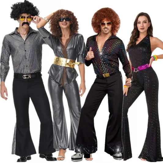 Retro 60s 70s Rock Disco Hippie Costumes: Perfect for Halloween, Carnival, and Parties - Premium  from Lizard Vigilante - Just $49.99! Shop now at Lizard Vigilante