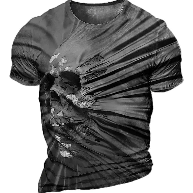 Men's Horror Skull T Shirt 3d Print Skull T Shirts For Men Death Short Sleeve Oversized Tops Tee Shirt Men Clothing 6xl Camiseta - Premium T-shirt from Lizard Vigilante - Just $23.99! Shop now at Lizard Vigilante