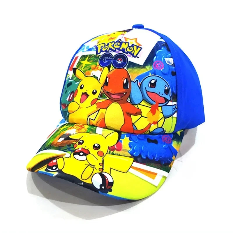 Pokemon Pikachu Baseball Cap Y2k Beach Anime Character Funny Hat Outdoor Sports Sunhat Kawaii Kids Toys Birthday Gift - Premium hat from Lizard Vigilante - Just $19.99! Shop now at Lizard Vigilante