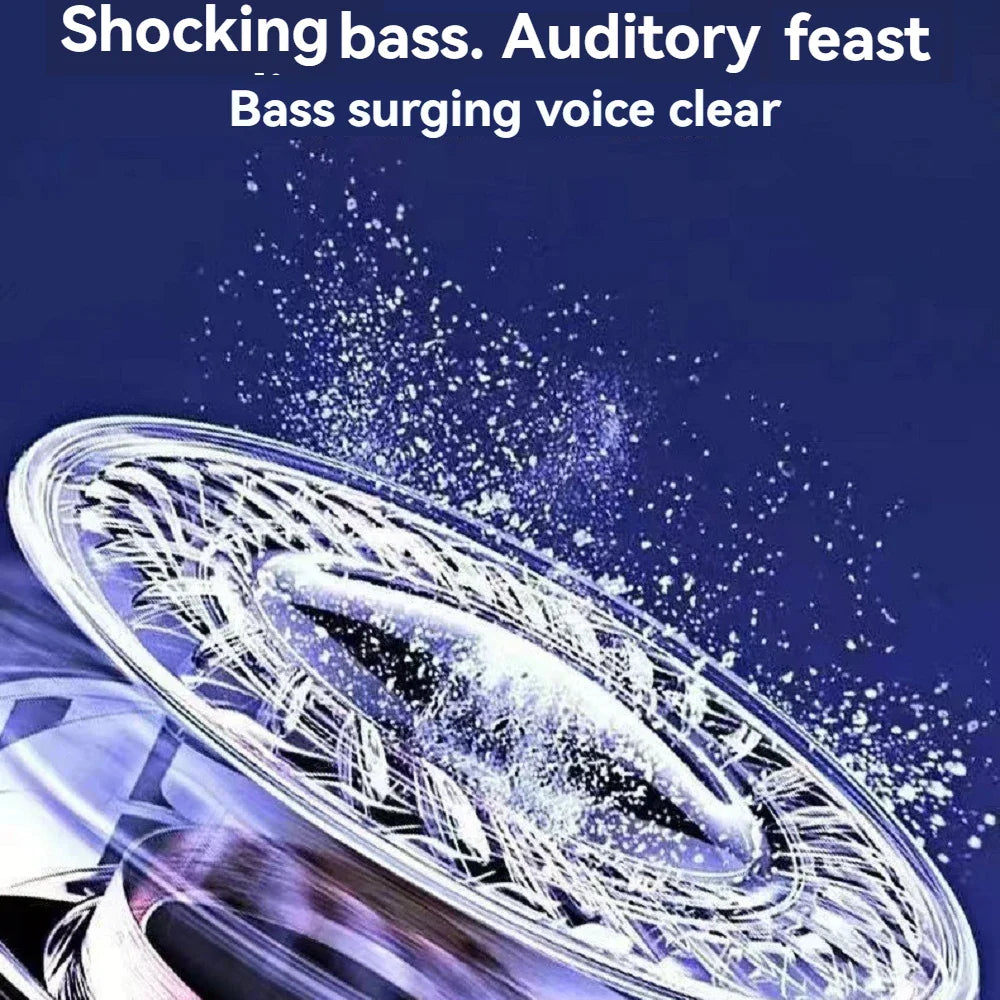 Portable Wireless Bluetooth Speaker 1500MAH RGB LED Light Outdoor Subwoofer Stereo Loudspeaker Household High Volume Shocking