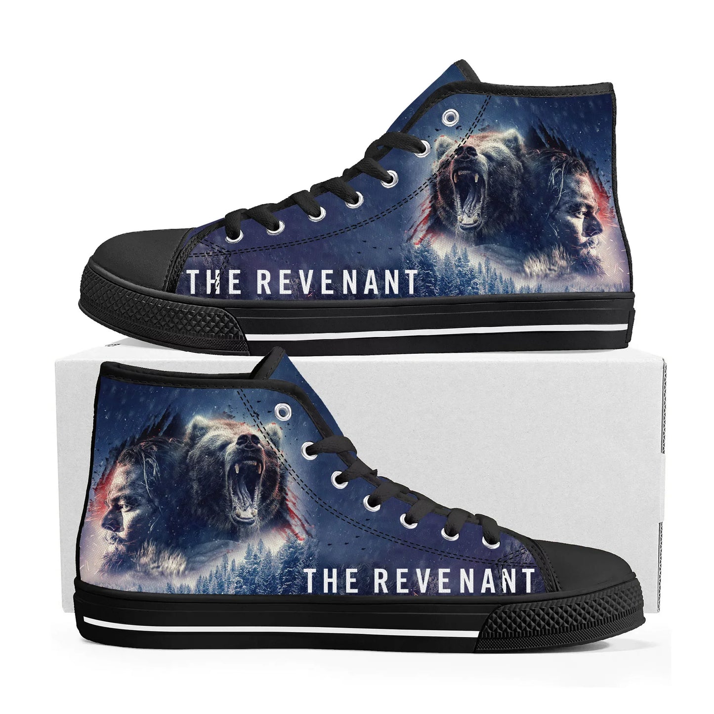 Revenant High Top Sneakers Mens Womens Teenager High Quality Leonardo DiCaprio Canvas Sneaker Couple Shoe Casual Custom Shoes - Premium  from Lizard Vigilante - Just $39.88! Shop now at Lizard Vigilante