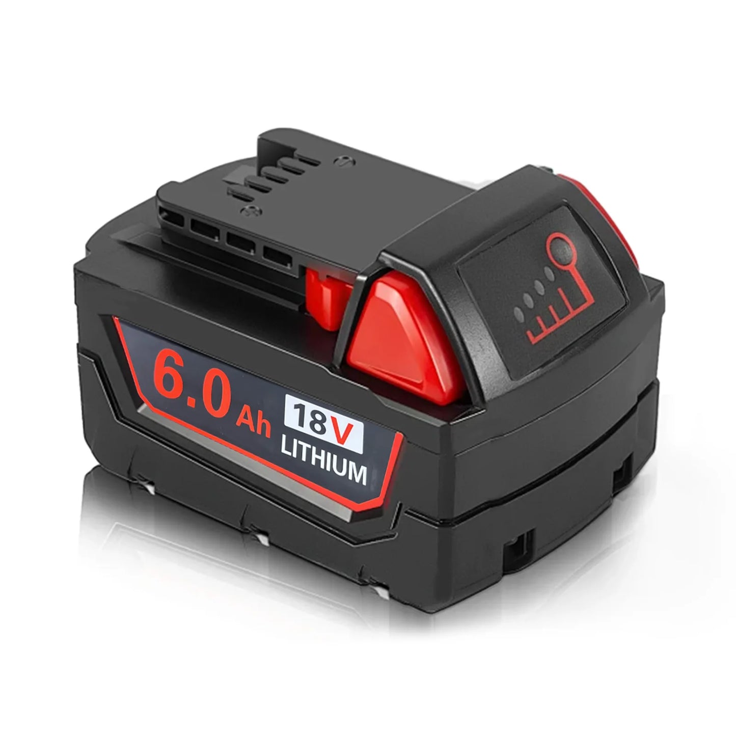 1 Packs Battery 18V 6.0Ah Lithium Battery Replacement for Milwaukee for M18 48-11-1840 48-11-1828 Cordless Power Tool Battery - Premium  from Lizard Vigilante - Just $57.99! Shop now at Lizard Vigilante