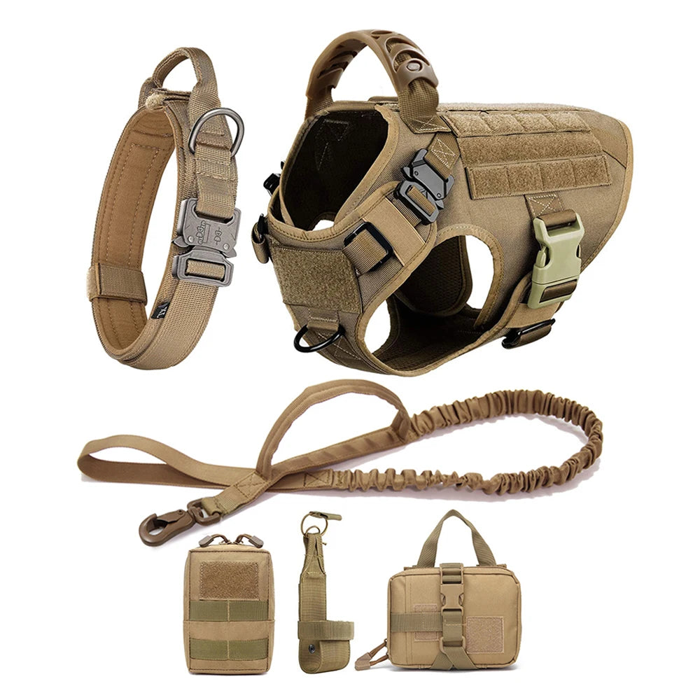 Battle-Ready K9 Vest & Leash Set – Street Armor For Power Dogs