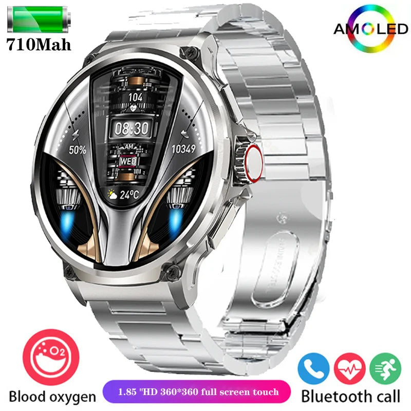 Smart Watch for Men | 1.85-Inch Ultra HD AMOLED Display | GPS Tracker & Fitness Monitor | Bluetooth Calling | 2024 New Model - Premium smartwatch from Lizard Vigilante - Just $64.99! Shop now at Lizard Vigilante