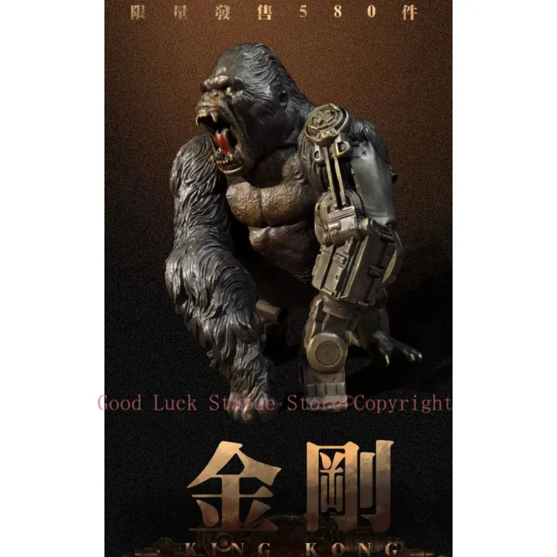 Famous sculptor Collectible works Postmodernism bronze Sculpture ART Mechanical gorilla HOME office Bar Decorative statue