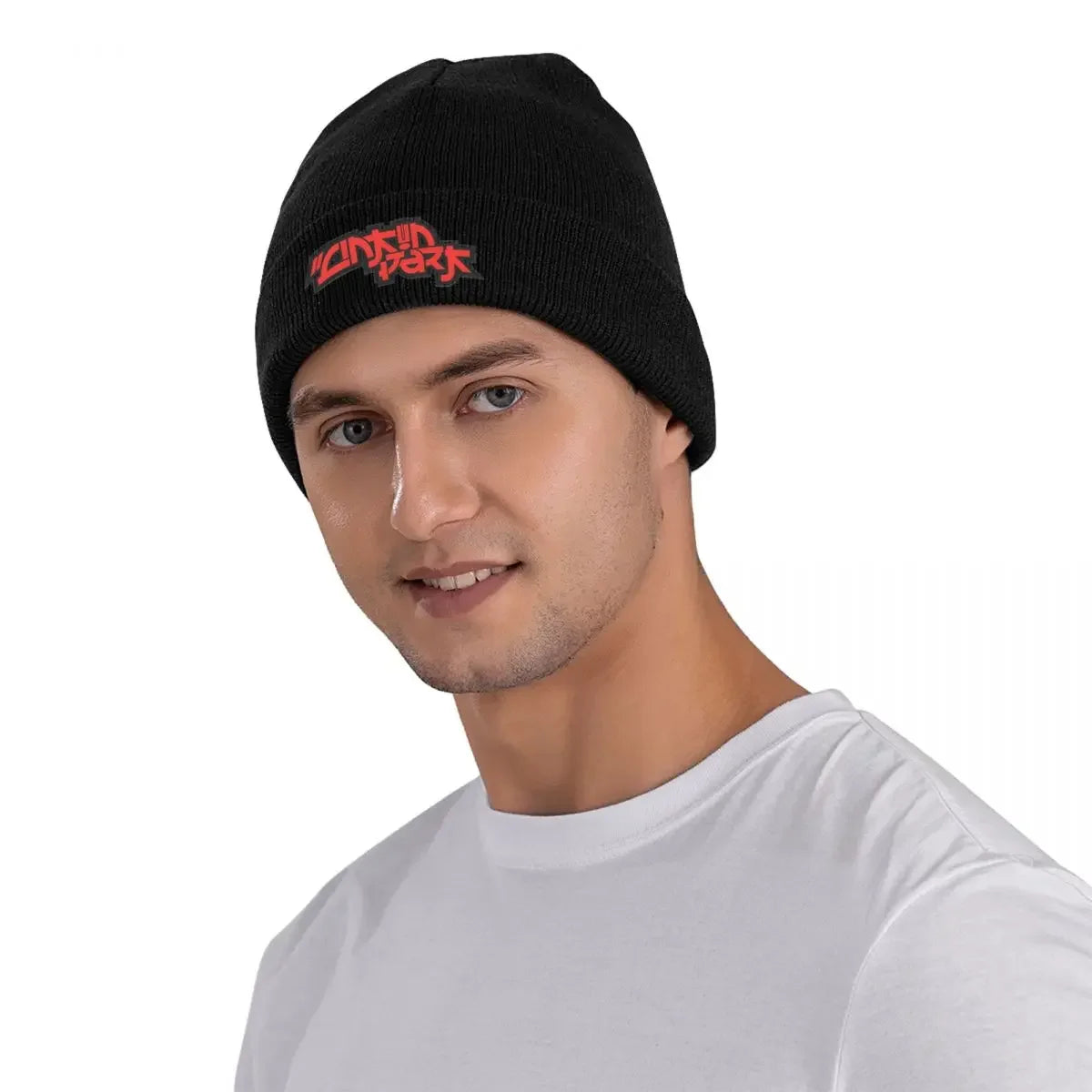 Linkin-Park Inspired Rock Band Knit Beanie – Unisex Winter Hat for Style, Warmth & Outdoor Vibes - Premium unisex beanie from Lizard Vigilante - Just $19.88! Shop now at Lizard Vigilante