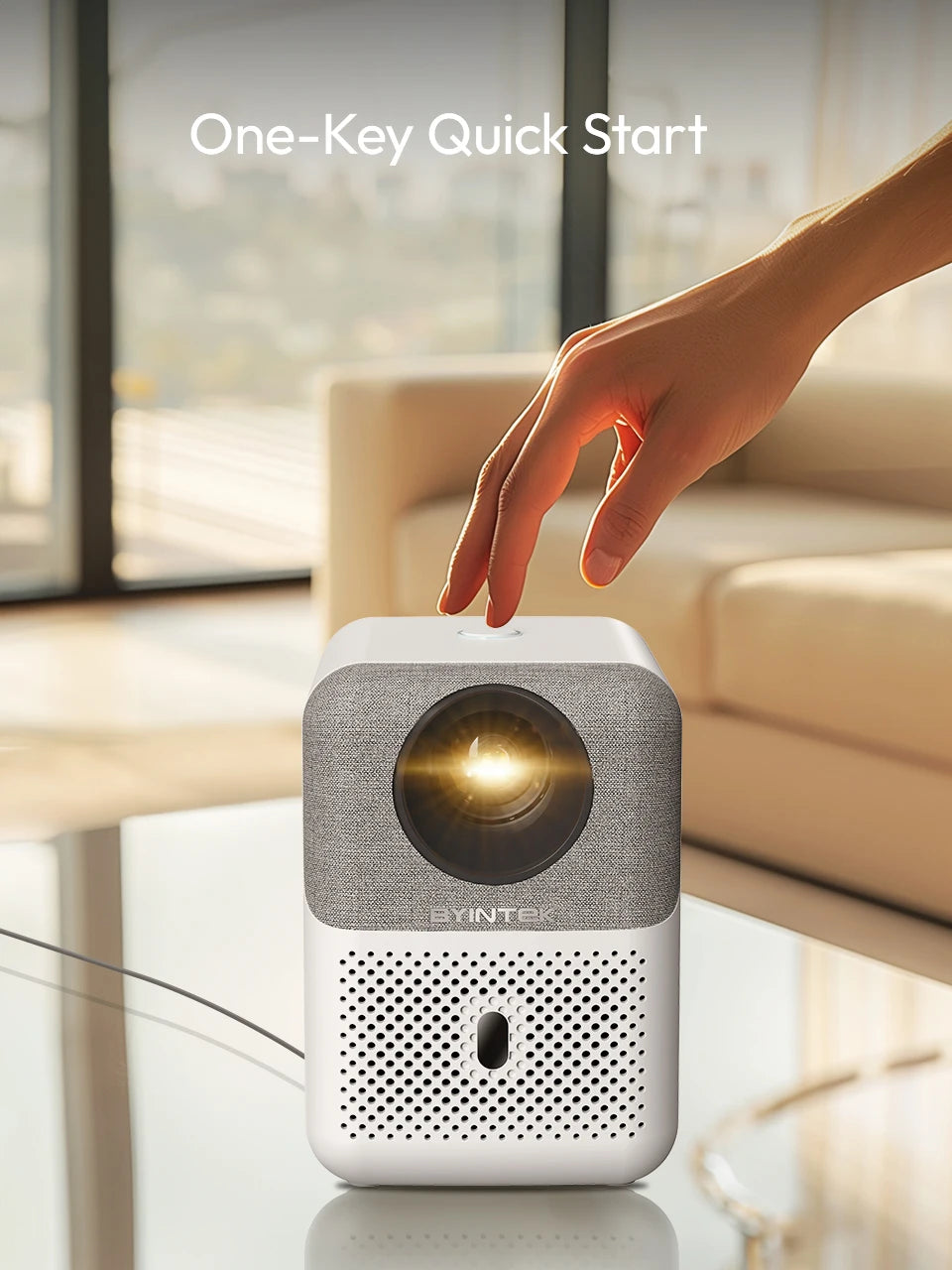 BYINTEK LOVE U4 Smart Mini Home Theater Projector – 4K 1080P Video with WiFi for Smartphone Cinema - Premium projector from Lizard Vigilante - Just $199.99! Shop now at Lizard Vigilante