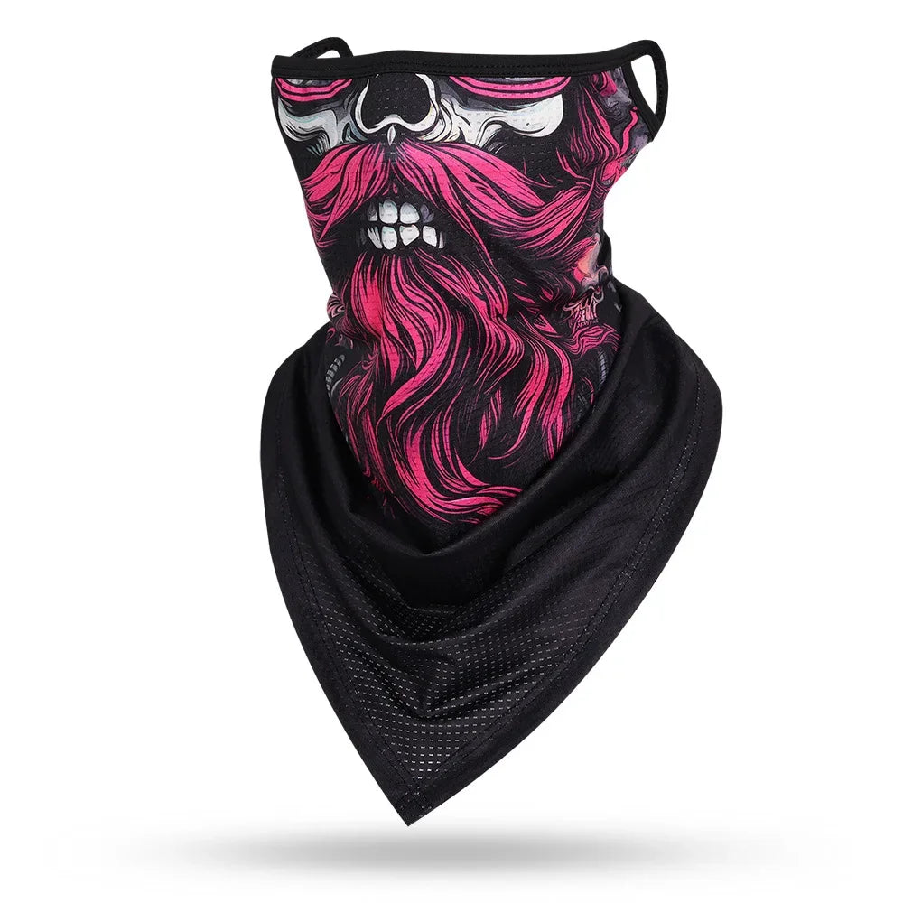 Beard Skull Face Balaclava - Versatile Protective Mask for Men and Women - Premium face mask from Lizard Vigilante - Just $17.99! Shop now at Lizard Vigilante