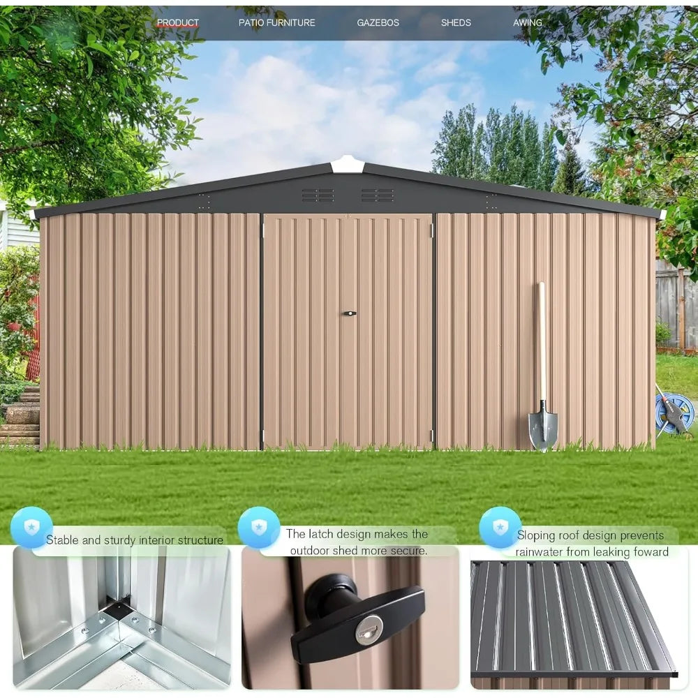 Lizard Vigilante Premium Metal Storage Shed - Premium shed from Lizard Vigilante - Just $999.99! Shop now at Lizard Vigilante