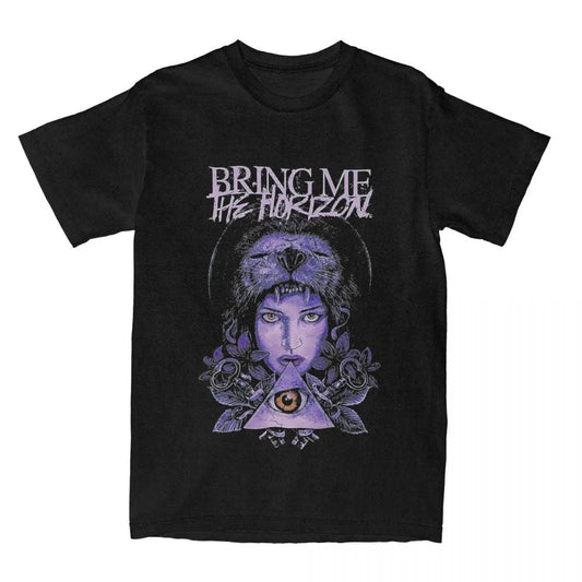 BMTH Bring Me The Horizon Tee Shirt Unisex Rock Heavy Metal Band Merch Vintage Pure Cotton Summer Clothing - Premium tee shirt from Lizard Vigilante - Just $25.99! Shop now at Lizard Vigilante