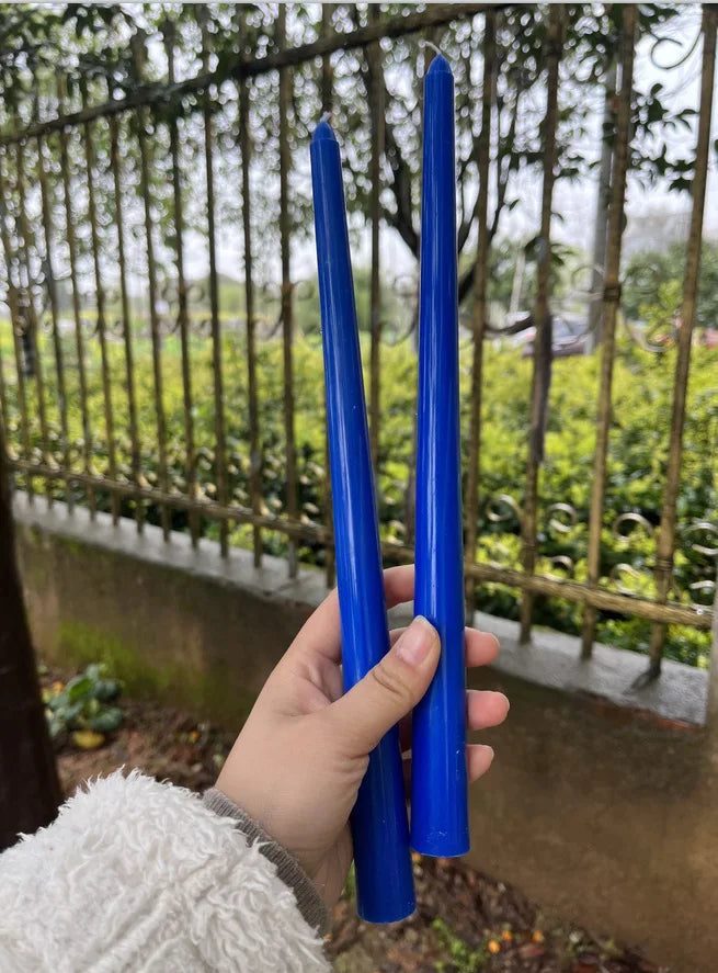 30CM Taper Candle 4 Pack - Home Interior Long Burning Dripless and Smokeless Candles Unscented - Valentines Candles for Home