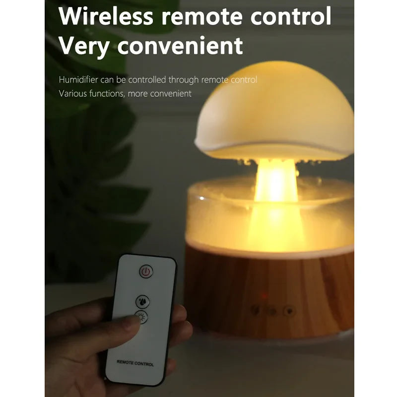 Mi Mushroom Air Humidifier Wireless Fragrance Diffuser Bedroom Essential Oils Diffuser Rain Cloud Night Light Home Appliance