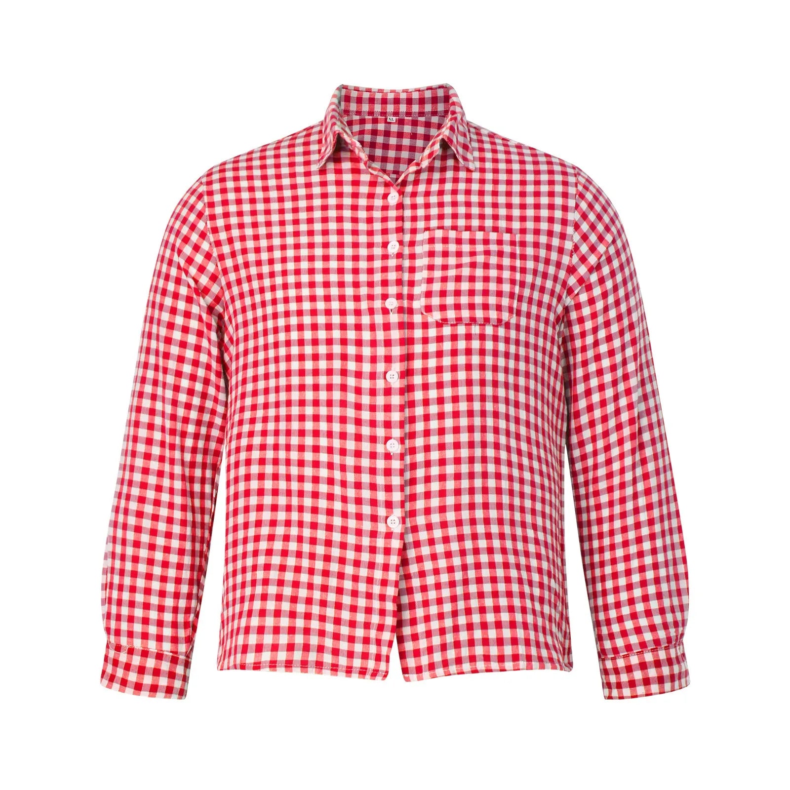 Men’s German Traditional Plaid Shirt – Oktoberfest Casual Beer Shirt with Pockets | Button Down Lapel Long Sleeve Shirt - Premium shirt from Lizard Vigilante - Just $38.88! Shop now at Lizard Vigilante