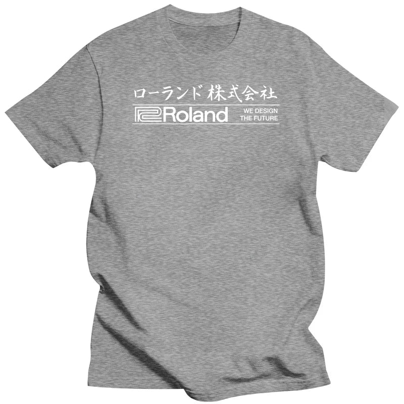 New Summer Mens Fashion Streetwear Tshirt Roland Logo Japanese Light DMN T-Shirt Hoodie Gift Black - Lizard Vigilante