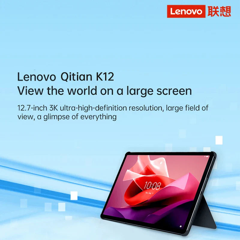 New Lenovo Tab Qitian K12/P12  TB370FU TAB 8GB 128GB/256GB MediaTek Dimensity 7050 Tablet 12.7" LCD Android 13 10200mAh Battery