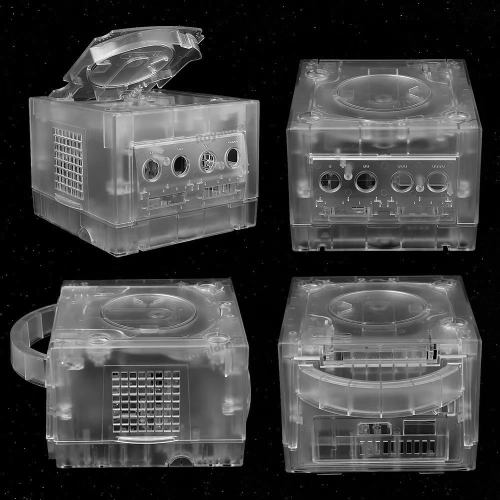 Gamecube Full Replacement Console Shell Housing Translucent Clear