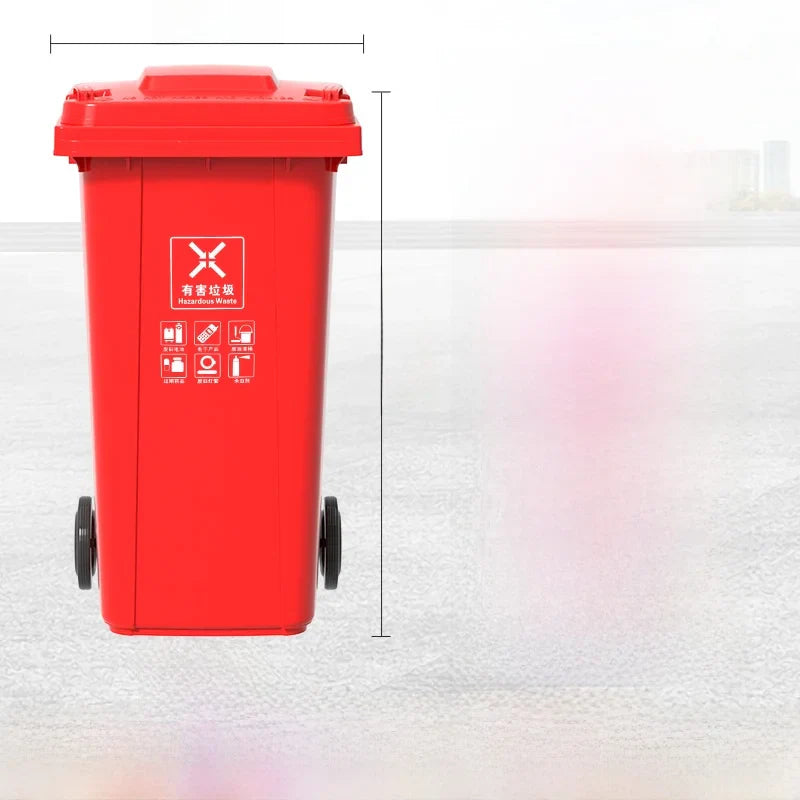 Large Capaci Outdoor Kitchen Waste Bin 240L with Wheels for ering Commercial Use Big Size Tra Can Recycling Bin